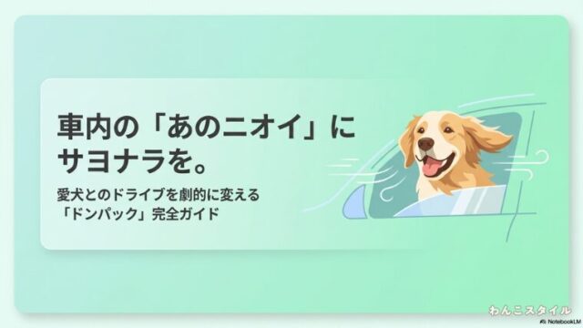 愛犬とのドライブを劇的に変える「ドンパック」完全ガイド