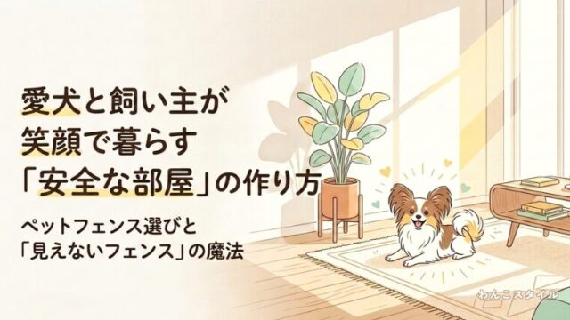 愛犬と飼い主が笑顔で暮らす「安全な部屋」の作り方