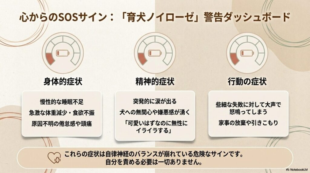育犬ノイローゼの危険なサインと身体的・精神的症状