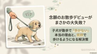 子犬が散歩で歩かない本当の理由と笑顔で歩ける解決策