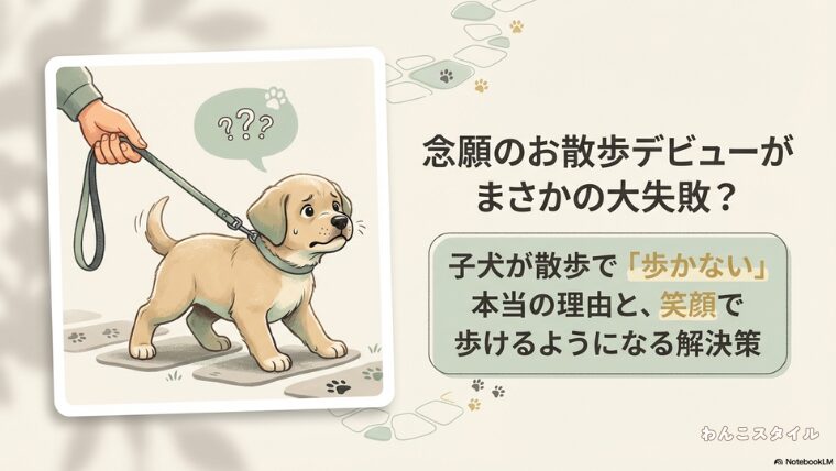 子犬が散歩で歩かない本当の理由と笑顔で歩ける解決策