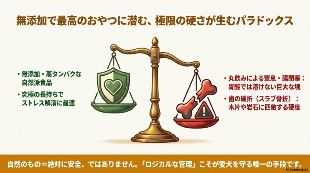 ヒマラヤチーズの無添加の魅力と、窒息・腸閉塞や歯の破折といった硬さによる2大リスク